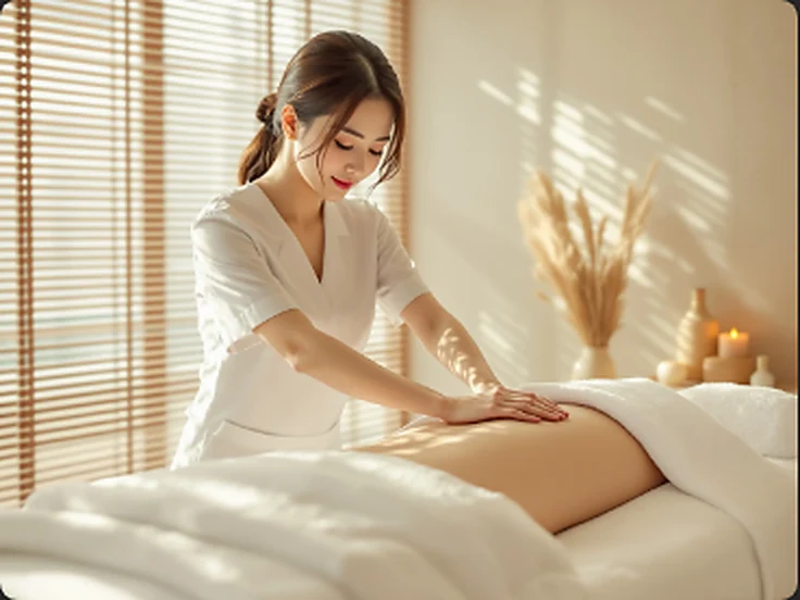 마사지 관리 장면 참고 이미지